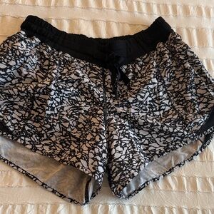 lululemon athletica Black and White Athletic Shorts